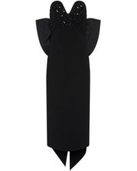 Rebecca Vallance - Marie Bow Midi Dress - Lyst