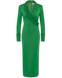 Rebecca Vallance - Erin Long Sleeve Midi Dress - Lyst