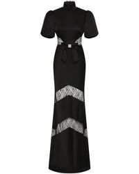 Rebecca Vallance - Noire Short Sleeve Gown - Lyst