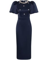 Rebecca Vallance - Ayla Short Sleeve Midi Dress - Lyst