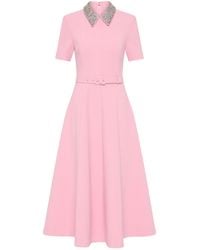 Rebecca Vallance - Xena Short Sleeve Midi Dress - Lyst