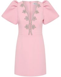 Rebecca Vallance - Harlynn Puff Sleeve Mini Dress - Lyst