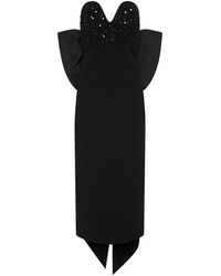 Rebecca Vallance - Marie Bow Midi Dress - Lyst