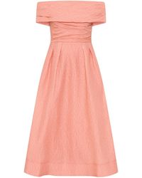 Rebecca Vallance - Adalyn Off The Shoulder Midi Dress - Lyst