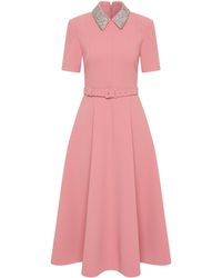 Rebecca Vallance - Xena Short Sleeve Midi Dress - Lyst