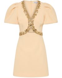 Rebecca Vallance - Alexandrite Puff Sleeve Mini Dress - Lyst