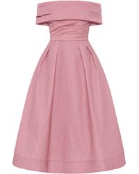 Rebecca Vallance - Adalyn Off The Shoulder Midi Dress - Lyst