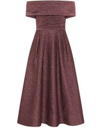 Rebecca Vallance - Adalyn Off The Shoulder Midi Dress - Lyst