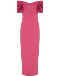 Rebecca Vallance - Anais Off Shoulder Midi Dress - Lyst