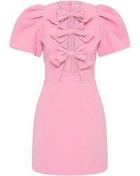Rebecca Vallance - Precious Bow Mini Dress - Lyst