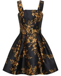 Rebecca Vallance - Gilded Floral Mini Dress - Lyst