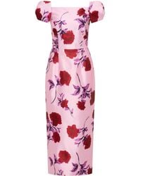 Rebecca Vallance - Melora Off The Shoulder Midi Dress - Lyst