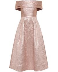 Rebecca Vallance - Opaline Off The Shoulder Midi Dress - Lyst