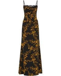 Rebecca Vallance - Gilded Floral Maxi Dress - Lyst