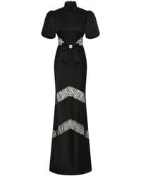 Rebecca Vallance - Noire Short Sleeve Gown - Lyst
