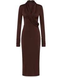 Rebecca Vallance - Hazine Long Sleeve Midi Dress - Lyst