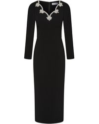 Rebecca Vallance - Harlynn Long Sleeve Midi Dress - Lyst