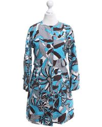 Dolce & Gabbana Mantel mit Muster - Blau