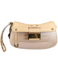 Dior Seidenclutch - Natur