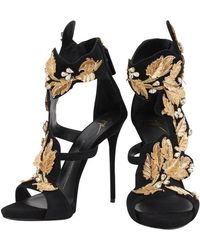 Giuseppe Zanotti Sandalen aus Wildleder - Mettallic