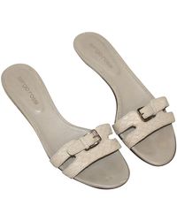 Sergio Rossi Sandalen aus Leder - Mehrfarbig