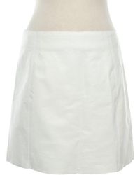 Prada Rock aus Leder - Weiß