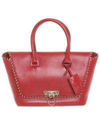Valentino Handtasche aus Leder - Rot
