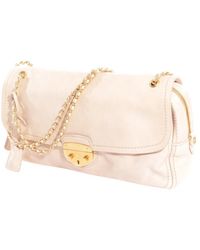 Prada Umhängetasche aus Leder - Natur