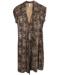 Diane von Furstenberg Kleid aus Seide - Braun