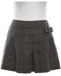 Patrizia Pepe Rock aus Wolle - Grau