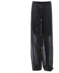 Jean Paul Gaultier Semi-transparente Palazzohose - Mehrfarbig