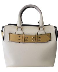 Burberry Tote Bag aus Leder - Natur