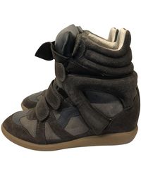 Isabel Marant Wedges aus Wildleder - Schwarz