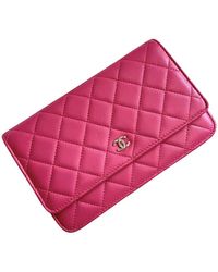 Chanel Wallet on Chain aus Leder - Pink