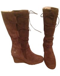 UGG Stiefel aus Wildleder - Braun
