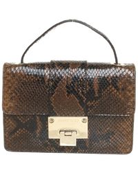 Jimmy Choo Umhängetasche aus Leder - Braun