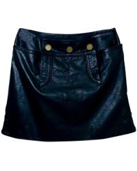 Chanel Rock aus Leder - Schwarz