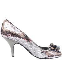 Prada Peeptoes mit Pailletten - Mehrfarbig