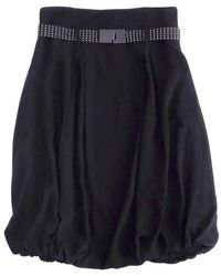 Pinko Ballonrock mit Glitzer Gürtel - Schwarz