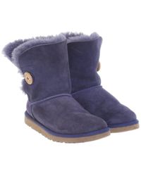 UGG Stiefeletten aus Wildleder - Blau
