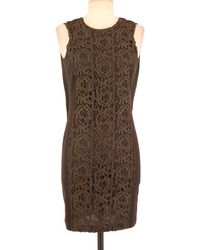 Pinko Kleid aus Baumwolle - Braun