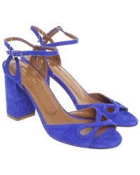 Aquazzura Sandalen aus Wildleder - Blau