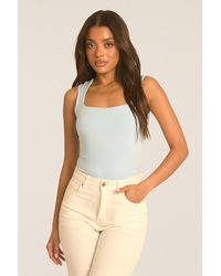 Rebellious Fashion - Square Neck Basic Bodysuit - Lyst