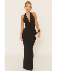 Rebellious Fashion - Halterneck Tie Back Maxi Dress - Lyst