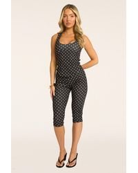 Rebellious Fashion - Corset Top And Capri Pant Co-Ord Set - Lyst