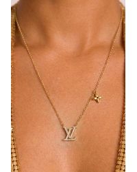 Rebellious Fashion - Diamante Logo Necklace - Lyst