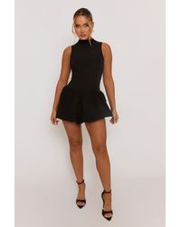 Rebellious Fashion - High Neck Puffball Mini Dress - Lyst