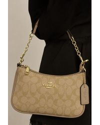 Rebellious Fashion - Logo Monogram Faux Leather Shoulder Bag - Lyst