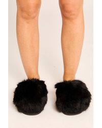 Rebellious Fashion - Fluffy Mule Slippers - Lyst