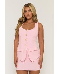 Rebellious Fashion - Tailored Waistcoat And Skirt Co-Ord Set - Lyst